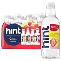 Hint Fruit-Infused Bottled Water, 4-Flavor Red Variety Pack - Sugar Free Flavored Water with Zero Calories, Natural Fruit Essences, and No Artificial Sweeteners - 16 Fl Oz Pack of 12