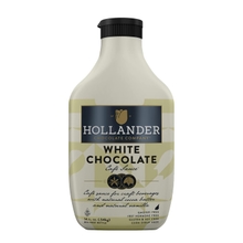 Hollander White Chocolate Caf&eacute; Sauce | GMO-Free, GlutenSoy Free, Corn Syrup Free | 15 oz. Squeeze Bottle