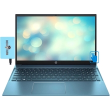 HP Pavilion 15.6 Touchscreen Full HD Forest Teal Laptop Intel i7-1165G7 4-Core, 32GB RAM, 1TB PCIe SSD, Intel Iris Xe, Fingerprint, WiFi, Win 11 Home with Dockztorm Dock