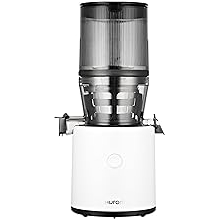 Hurom H320N Cold Press Juicer Machine, Easy to Clean Masticating Slow Juicer, Coarse Strainers, Self-Feeding, Hands Free, Family Size, Quiet Motor, Easy Assembly White