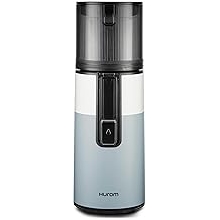 Hurom H400 Cold Press Juicer Machine, Award Winning Masticating Slow Juicer, Easy to Clean, Strainer & Hands Free with Self Feeding, Wide Mouth Hopper, Easy Assembly Two-Tone Blue