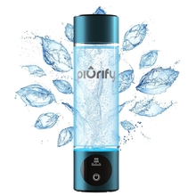 Hydrogen Water Bottle - Turquoise. Food Grade Body Tumbler; SPEpem Technology, Generates Real 3000ppb Pure Hydrogen Rich Concentration. Dupont Membrane, Purification Vent, OLED Display