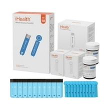 iHealth Blood Glucose Test Strips 100 Count, Lancets for Diabetes Management 100 Count, Compatible with iHealth Blood Glucose Monitor Only