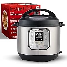 Instant Pot Duo 7-in-1 Mini Electric Pressure Cooker, Slow Rice Cooker, Steamer, Saute, Yogurt Maker, Warmer & Sterilizer, Includes Free App with over 1900 Recipes, Stainless Steel, 3 Quart