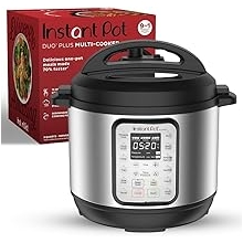 Instant Pot Duo Plus 9-in-1 Multicooker, Pressure Cooker, Slow Cook, Rice Maker, Steamer, Saute, Yogurt, Warmer & Sterilizer, Includes App With Over 800 Recipes, Stainless Steel, 6 Quarts