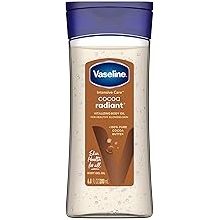 Vaseline Intensive Care Cocoa Radiant for Glowing Skin Body Gel Oil Made with Pure Cocoa Butter + Replenishing Oils 6.8 oz