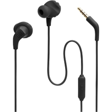 JBL Endurance Run 2 Wired - Waterproof Sport in-Ear Headphones (Black), Small