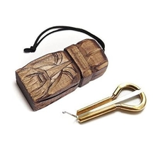 Jew&amp;#39;s Harp by P.Potkin in wooden case Sorcerer - mouth musical instrument jaw harp Beautiful sound Excellent quality maultrommel jaw harp, dan moi