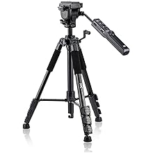 JJC VCT-VPR1 Compact Remote Control Tripod for Sony Alpha A7R IV A7 III A7S II A9 A6000 A6600 A6500 A6400 A6300 A6100 RX100 VII RX10 HDR-CX405 CX440 CX455 CX675 CX900 FDA-AX53 AX33 AX100 AX700