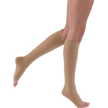 JOBST Relief 15-20 mmHg Open Toe Knee High Unisex Support Sock Size: X-Large Full Calf