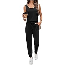 Jumpsuits for Women Casual Sleeveless 2026 Summer Romper Dressy Vacation One Piece Outfits Fashion Travel Clothes