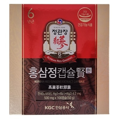 JUNG KWAN JANG Korean Red Ginseng Extract Capsule Hyun 賢 500mg x 100Capsule