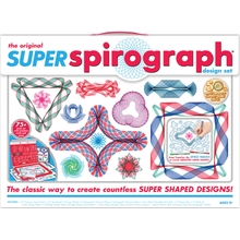 Kahootz Super Spirograph Design Set-- 50th Anniversary Edition with Twice as Many Gears -- For Ages 8, Multi