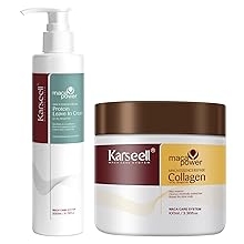 Karseell 3.38floz 100ml Collagen Hair Treatment Deep Repair Conditioning Argan Oil Collagen Hair Mask Essence for Dry Damaged Hair All Hair Types
