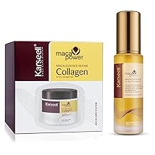 Karseell Collagen Hair Treatment Deep Repair Conditioning with Argan Oil Collagen Hair Mask Essence for Dry Damaged Hair All Hair Types