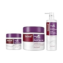 Karseell Purple Shampoo Hair Mask For Blonde Silver Gray Highlighted Hair 500ml+500ml+100ml