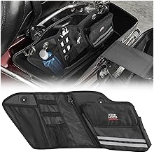 KEMIMOTO Motorcycle Saddlebag Organizers 2 Pack Compatible with Touring Models 2014-2024 2025 Street Glide Road King 2014-2023 Road Glide Black Saddle Bag Liners