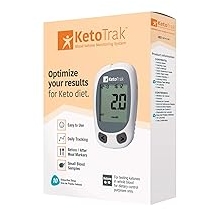 KetoTrak Blood Ketone Testing Kit, 1 Meter, 10 Ketone Strips, 1 Lancing Device, 10 Lancets, Optimize Your Result for Keto Diet by KetoTrak