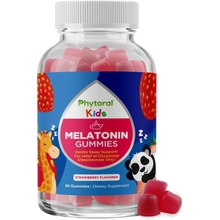 Phytoral Kids Melatonin 1mg Gummy Vitamins - Pure Melatonin Gummies for Kids and Mood Support - Children&rsquo;s Vitamins Gummy Melatonin for Kids Deep Sleep Supplement - Kids Melatonin Gummies 1mg