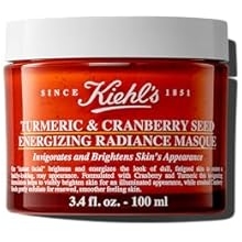 Kiehl's Turmeric &amp; Cranberry Seed Energizing Radiance Face Mask, Brightening Facial Mask, Invigorates Dull Skin, Gently Exf