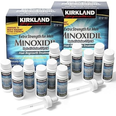 Kirkland Minoxidil 5% Extra Strength Hair Regrowth for Men, I year