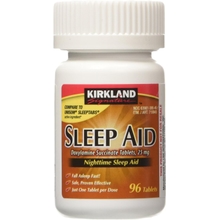 KIRKLAND SIGNATURE Sleep Aid Doxylamine Succinate 25 Mg X Tabs 53201812 No Flavor 96 Count, Packaging May Vary