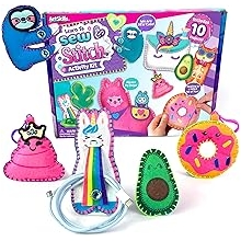 طقم الخياطة ArtSkills للأطفال 8-12 طقم الخياطة للمبتدئين مع 10 مشاريع DIY، خياطة وغرزة تعلم خياطة مجموعة الفنون والحرف اليدوية للفتيات والفتيان