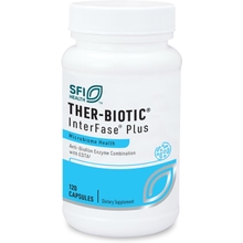 Klaire Labs Ther-Biotic Interfase Plus - Enzyme Combination to Disrupt Biofilm Matrix  EDTA - Gastrointestinal System, Gut Flora, Biofilm &amp; Detox Support 120 Capsules