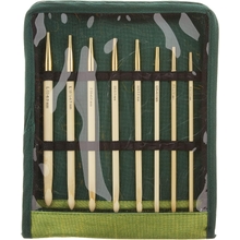 Knitter&amp;#39;s Pride KP900586 Bamboo Interchangeable Tunisian Crochet Hook Set , Green