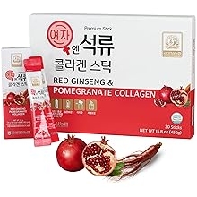 Korean Beauty Baekje Geumsan Women's Pomegranate Collagen Jelly Stick 5.1oz / 30 Count (5 Pack)