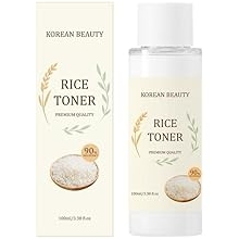 Korean Beauty Rice Toner with Natural Rice Extract, 90% Rice Extract, 3.38 fl.oz/100ml