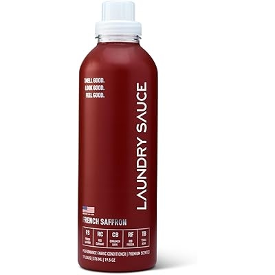 Laundry Sauce - Laundry Fabric Softener French Saffron Luxury Fragrance, Softens & Preserves Fabric, Reduces Wrinkles, 19 Fl Oz