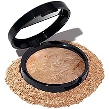 Award-Winning Baked Balance-n-Brighten Color Correcting Powder Foundation - Medium - Buildable Light to Medium Coverage - Demi-Matte Natural Finish