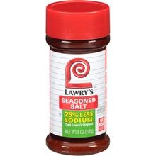 Lawry&amp;#39;s Less Sodium Seasoned Salt, 8 oz