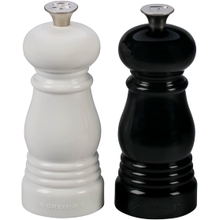 Le Creuset Petite Salt and Pepper Mill Set, 5 x 2 each, Black and White