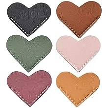 Leather Heart Bookmarks, Wayzton Corner Page Book Accessories for Women, Kids, Cute Handmade Reading Gifts