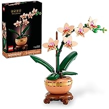 LEGO Botanicals Mini Orchid Building Set - Artificial, for Home Decor, Adults Ages 18+ - Gift for Birthdays - Indoor Plant Decorations for Table, Desk, Office - 10343