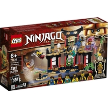 LEGO NINJAGO Legacy Tournament of Elements 71735 Temple Toy Building Set يضم Ninja Minifigures ، جديد 2021 283 قطعة