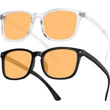 livho 2 Pack Blue Light Computer Gaming Glasses - Design for Gamer with Professional Powerful Filter Lens Anti Fatigue &amp; Eyestrain for ScreensVideo GameConsoleTVPC