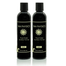 Lot of 2 Tan Physics True Color Sunless Self Tanner Tanning Lotion