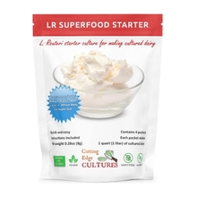 LR SuperFood Starter Culture L. Reuteri ProBiotic As Recommended by Dr William Davis Super Gut, MD Cultured Dairy Low and Slow Yogurt Lactobacillus
