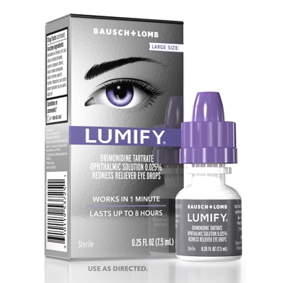 LUMIFY Eye Drops for Redness Relief and Whiter and Brighter Looking Eyes, .25 fl oz 7.5 ml