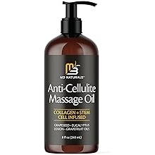 Firming Body Massage Oil with Collagen &amp; Stem Cell &ndash; Helps Smooth The Appearance of Cellulite &amp; Improve Skin Texture &ndash; Refreshing Aromatherapy Body Oil for Legs &amp; Full Body &ndash; 8 Fl Oz by M3