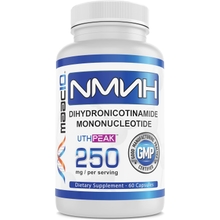 MAAC10 NMNH 250mg Serving 60 Capsules 2 per Serving - Uthpeak&trade; NMNH Dihydronicotinamide Mononucleotide for Better Stability | NMNH NAD Supplement Supports NAD Levels