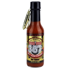 Mad Dog 357 Gold Edition Hot Sauce, Over 1 Million Scoville, Carolina Reaper, Scorpion &amp; Ghost Peppers, Enhanced with No. 9 Plutonium Pepper Extract, 5 oz
