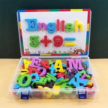 Magnetic English Alphabet Stickers Magnetic Digital Refrigerator Stickers Educational Kidsren's Toys Kindergarten Baby Early Education Teaching Aids