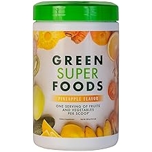 Green Superfoods | Fruits & Vegetables Supplements | Natural Energy Supplements | Vitamins & Minerals | Spinach, Spirulina, Beetroot, Mango, Wheatgrass, Green Tea | 100% Non-GMO 300g