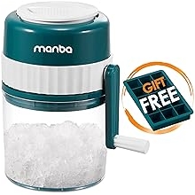 Ice Shaver and Snow Cone Machine - Premium Portable Ice Crusher and Shaved Ice Machine with Free Ice Cube Trays - BPA Free