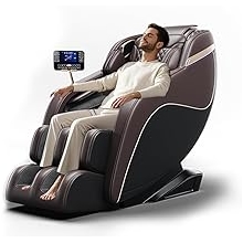 Massage Chair with SL Track, Shiatsu, Heated Back Calves, Foot Rollers, Built in Speakers Smart LCD Control CH101