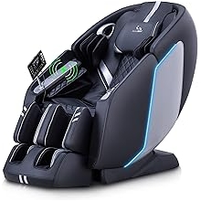 MassaMAX 4D Full Body Massage Chair with Zero Gravity, Extendable Footrest, SL Track, 15 Modes, AI Voice Control, Yoga Stretch, Foot Rollers, and Waist & Calves Heating Comfort with Cover Black